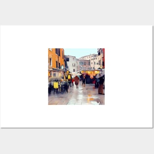 Venice on A Rainy Day Posters and Art